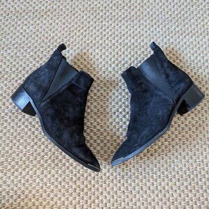 ACNE STUDIOS Jensen Suede Ankle Boots, black, size EUR 37/US 7